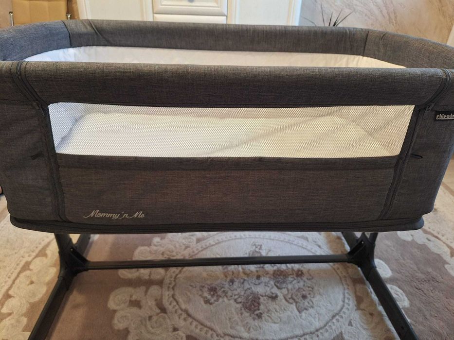 Patut Co-Sleeper si tarc Chipolino Mommy'n Me graphite