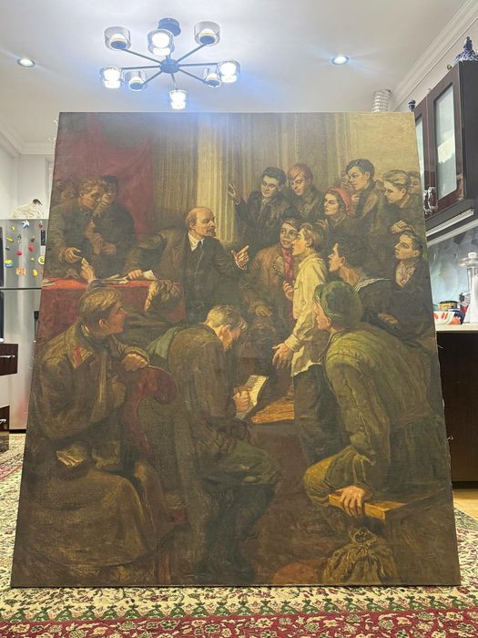 В.И. Ленин среди делегатов III съезда РКСМ