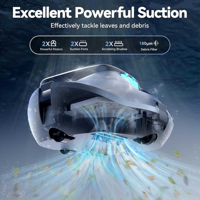 Pondee X1 робот прахосмукачка за басейн, 120 мин работа