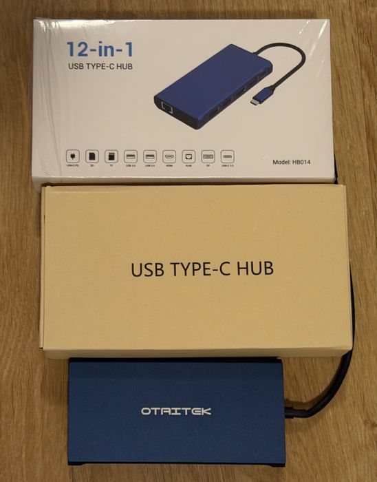 USB TYPE-C HUB 12-in-1 compatibil macbook, imac, ipad pro, surface etc