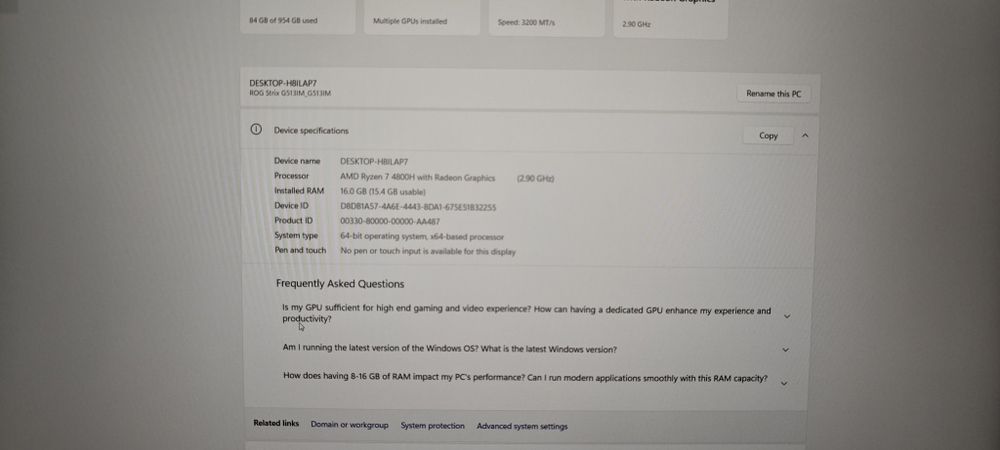 Продам ноутбук ASUS Rog Strix G513I