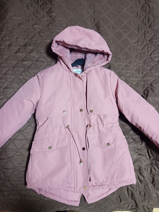 Детско зимно дебело пухено яке парка