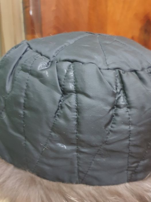 Шапка ушанка.Натуральный мех чернобурки.