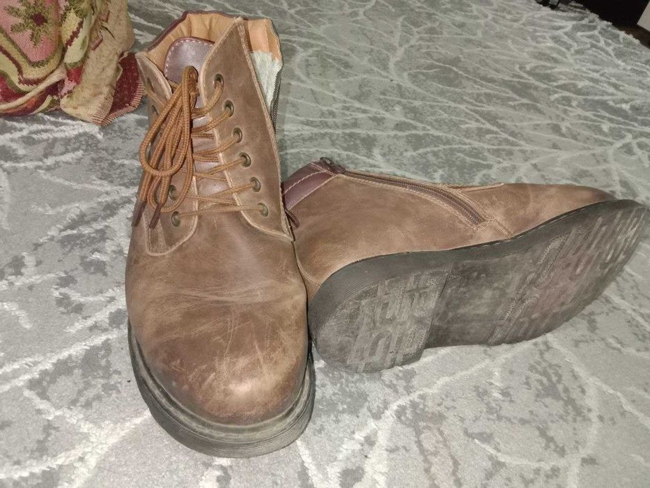 Сапоги погусапоги кожа