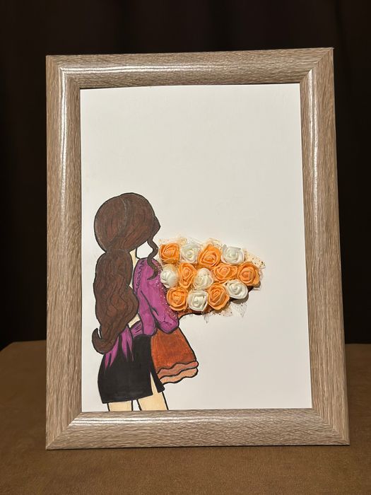 Картини “ Момичета с букети “