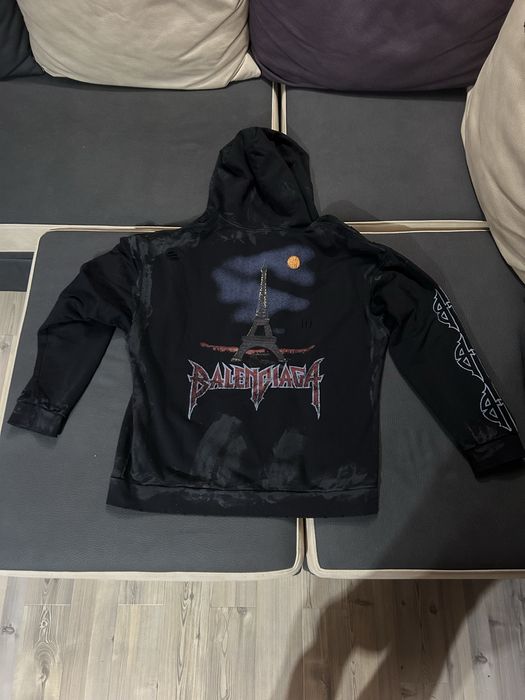 Balenciaga paris zip hoodie