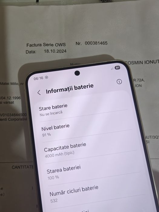 Samsung S24 model 256 gb