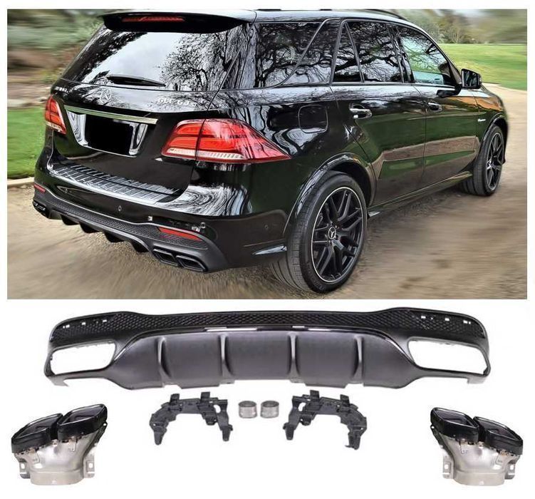 Difuzor Bara Spate Mercedes GLE W166 Facelift 2015-2019 GLE 63 Black