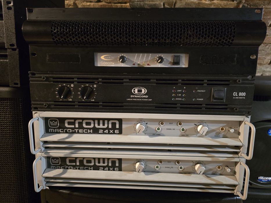 Amplificator Crown macrotech 24x6/Dynacord CL800/C audio Gb602tx