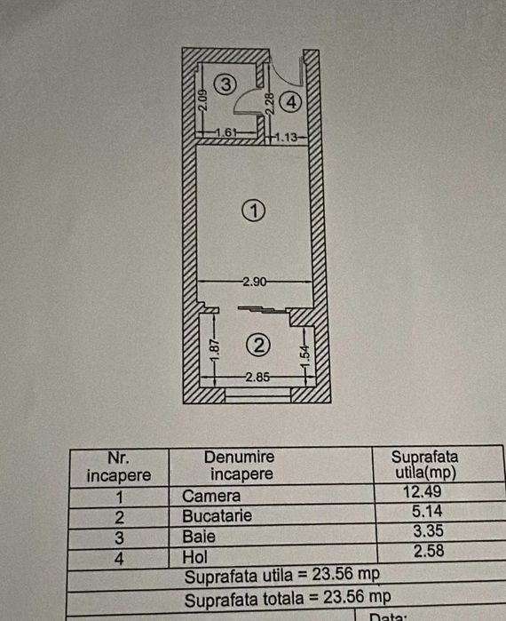 PROPRIETAR - Garsoniera Palladium Residence, Centrala, Metrou 7 min, mobiliata/utilata