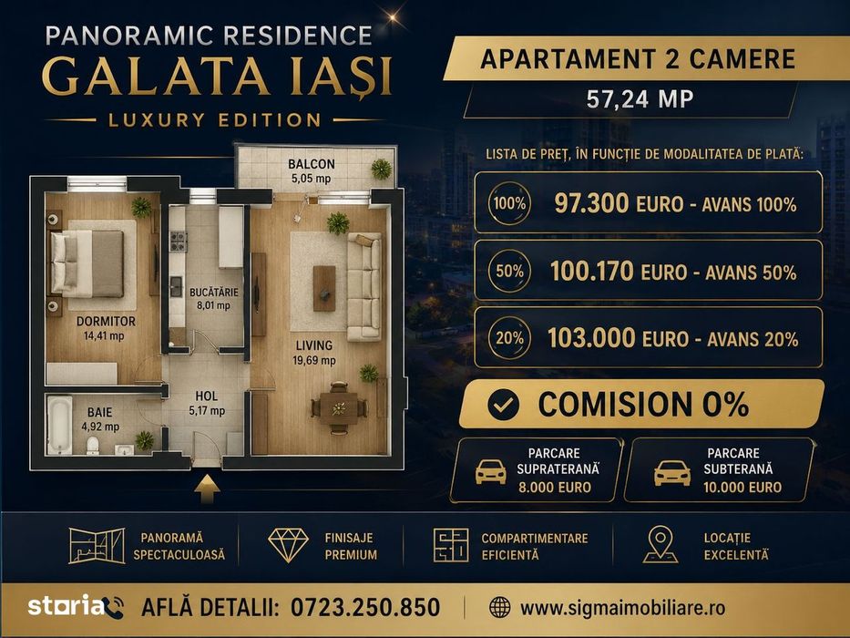 Anunț Vânzare Apartament 2 Camere – Complex Rezidențial Nou