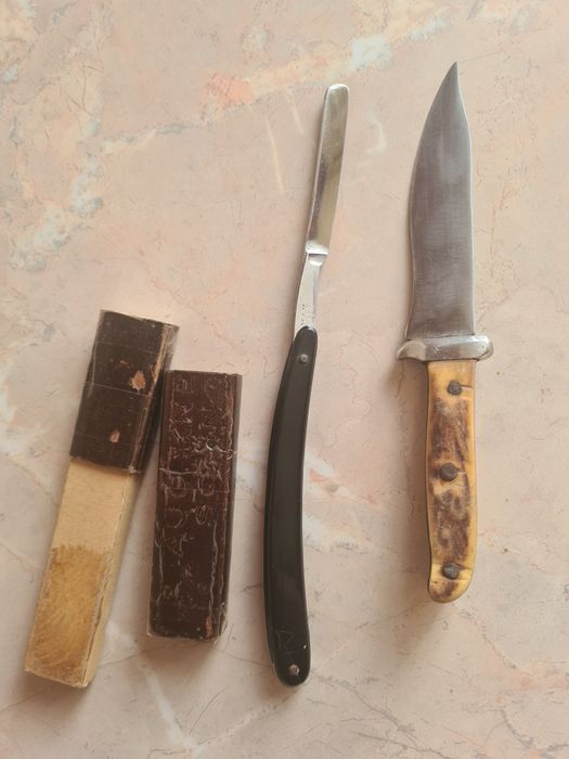 Cutit maner Corn Cerb si Brici Barbierit autentice