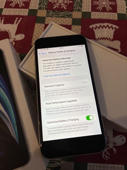 Като нов IPhone SE /MXD12GH/A,White,128 GB