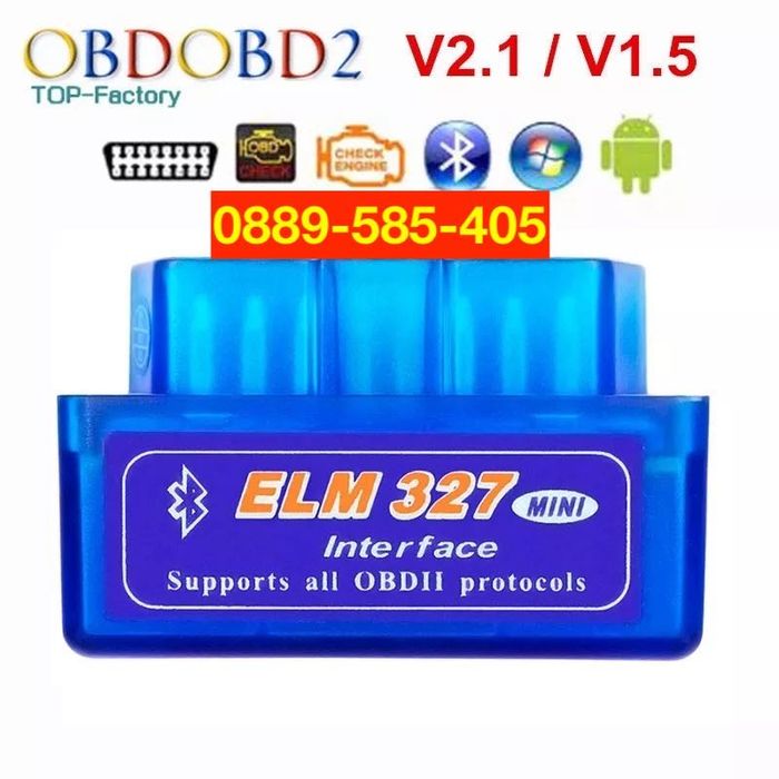 ELM327 безжична диагностика на автомобили OBD 1 2 vw ford bluetooth