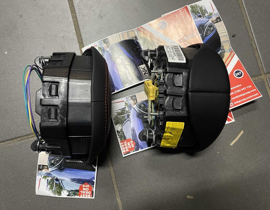 Mercedes Benz - airbag volan cusut in piele compatibil 2013 - 2019 AMG