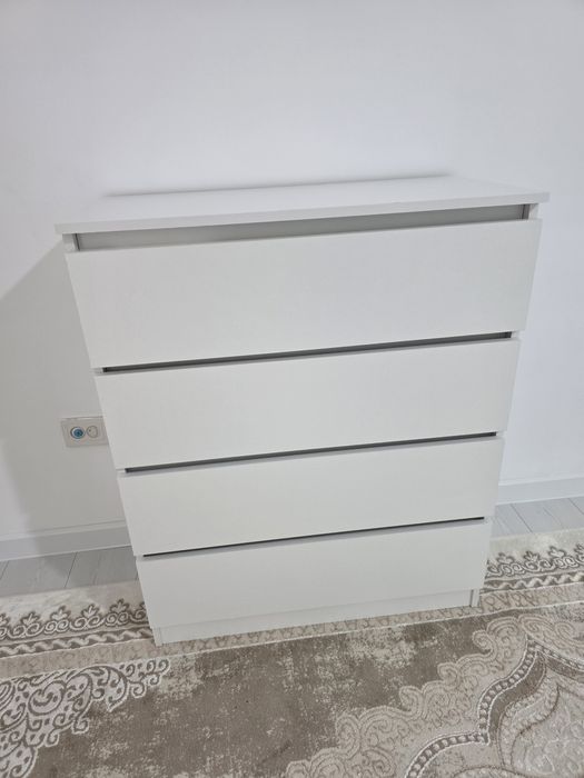 Комод , 80.40x40x99 см, белый