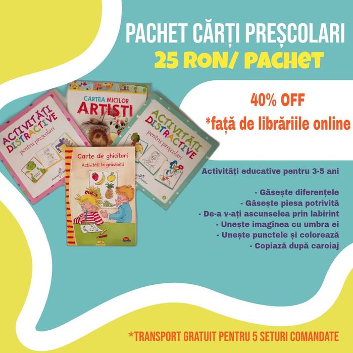 Pachet 4 carti pentru copii
