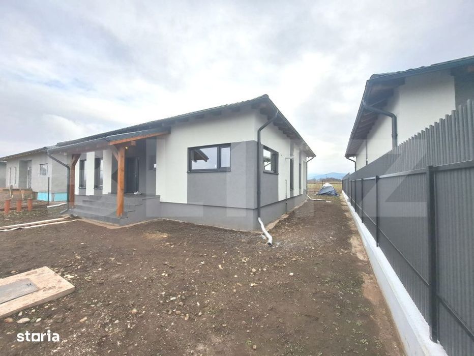 Casa parter de vanzare in Tarlungeni – 110 mp utili, teren 500 mp