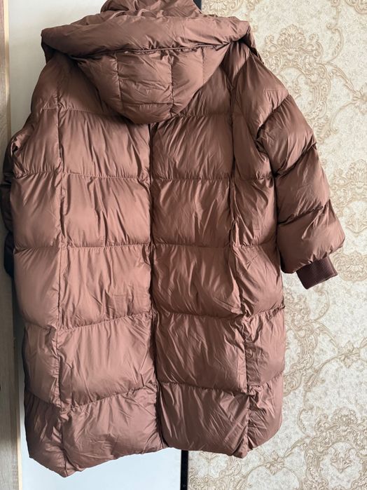 Пуховик коричневый