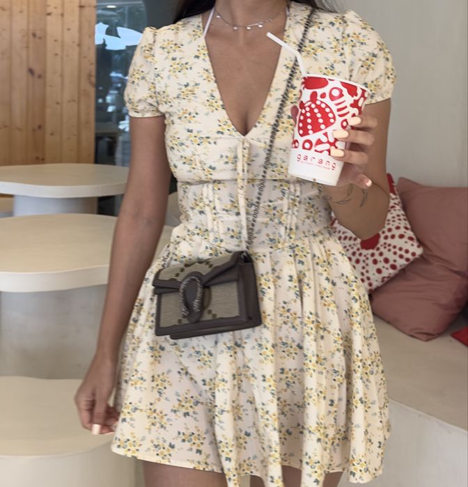 Платье летнее цветочное, xs-s