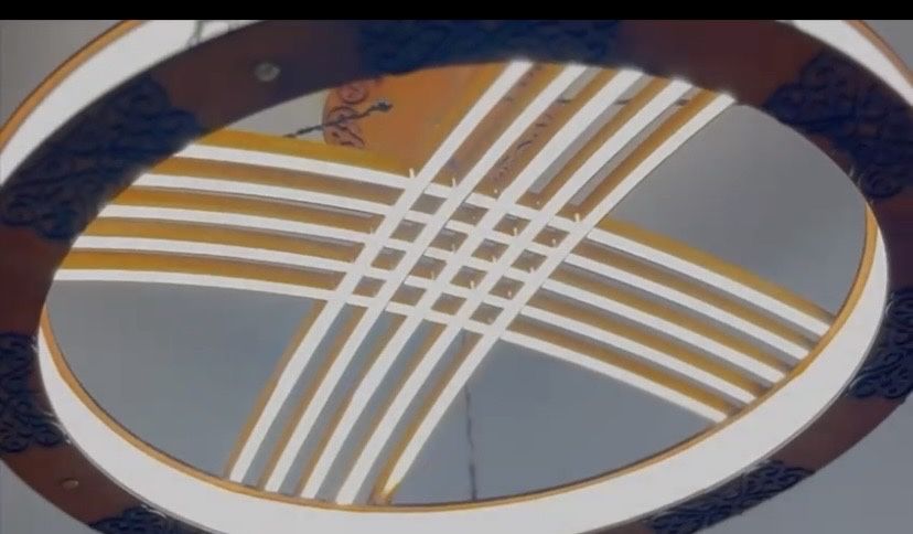 Шаңырақ ұлттық стилдегі люстра