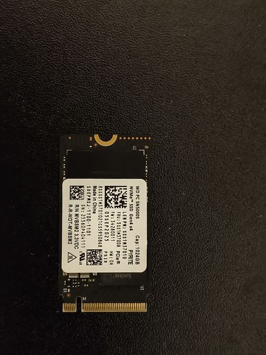 Vând SSD WD SN5000S 2240 1TB Nvme Nou