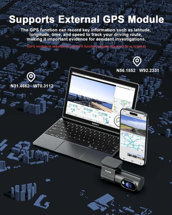 Avylet Видеорегистратор за автомобили отпред и отзад