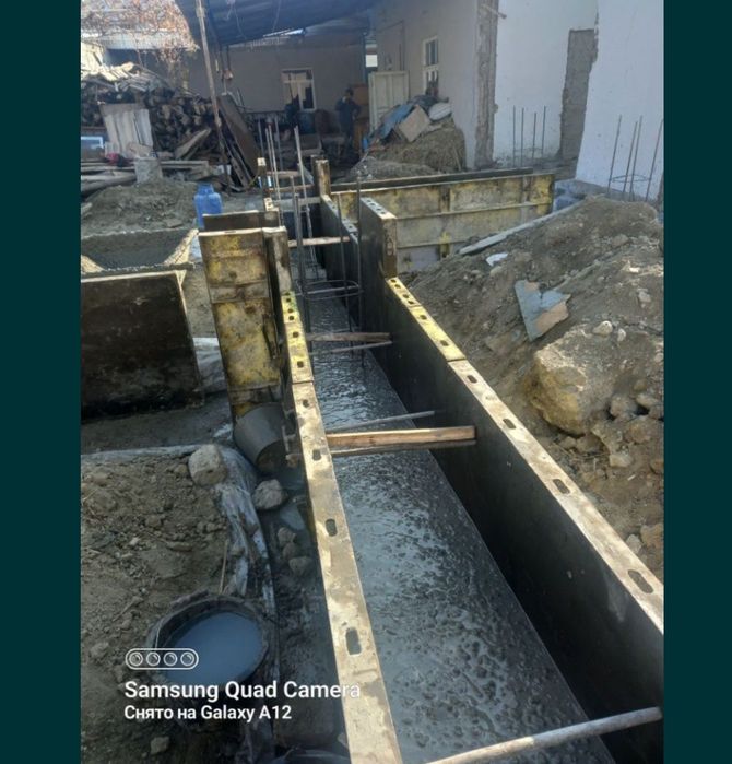 Sfatli ustalar xizmati:Styashka, shkaturka, fudament , naves urish xiz