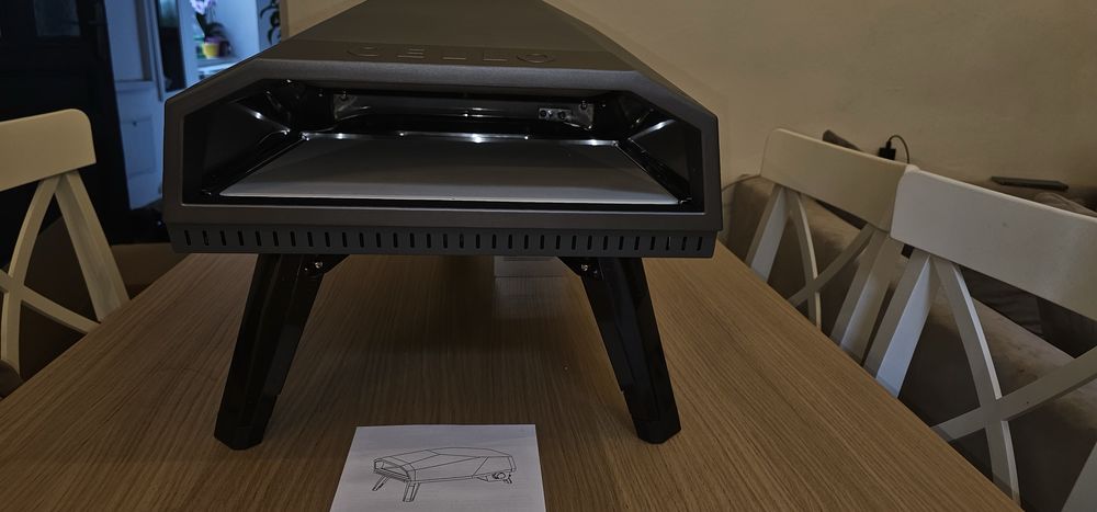 Cuptor pentru pizza Cello Piccolo 12, 67x44x29.5cm, putere 4.4kw, gri