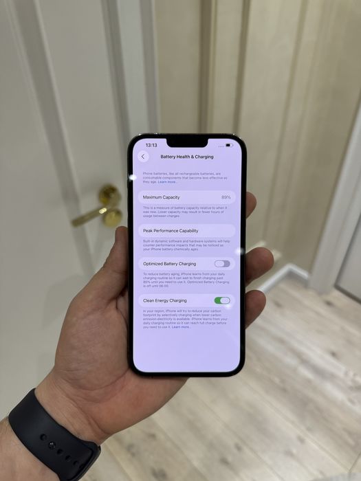 Iphone 13 pro max ideal yomkost 89%