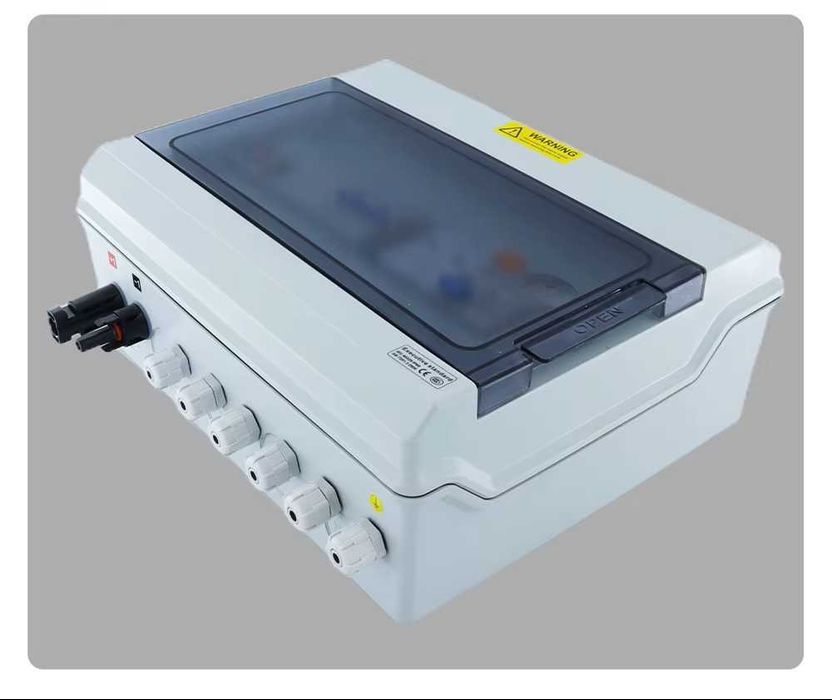 Cutie combinatoare fotovoltaică pentru sistem solar DC+AC,IP65 1 intrare 1 ieșire 1 șiruri cu panouri solare 15A 600V AC
