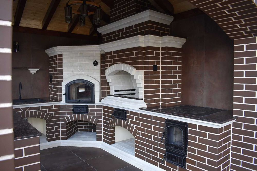 Cărămidă aparenta maro de zidărie - fațade, garduri, zidării aparente