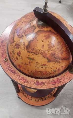 ПРОМО!!!- Глобус Мини Бар - Поставка за Чаши и Бутилки - Подарък за Юбилей