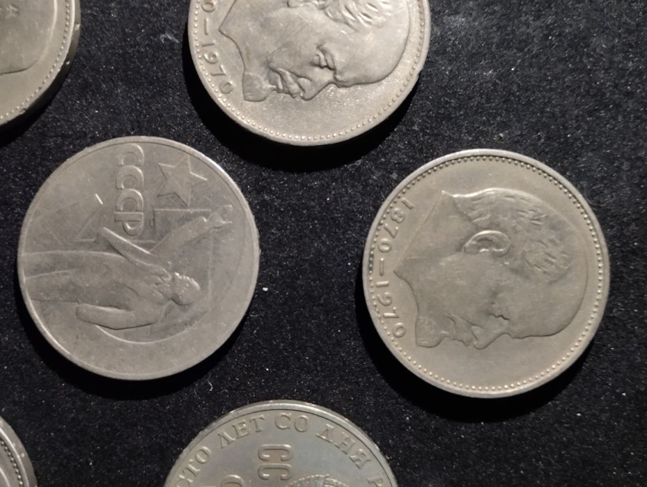 Монеты СССР 1 рубль 6 штук