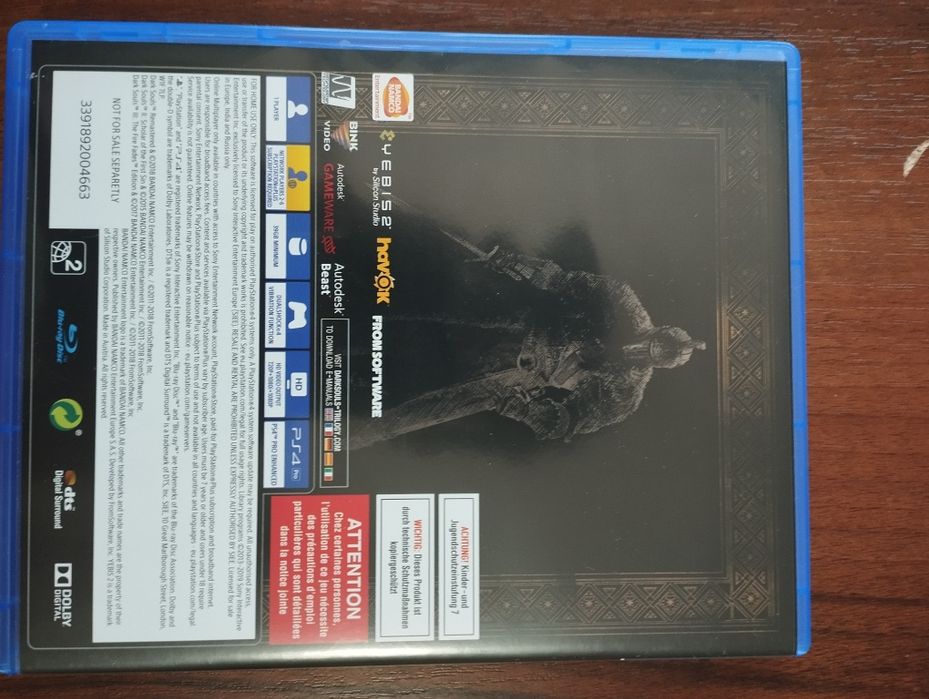 Продам диск Dark Souls 2 для PS4