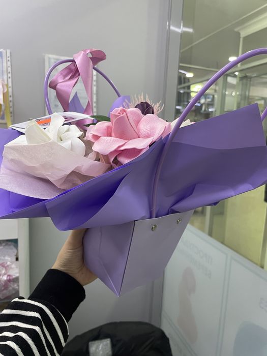 Цветы из мыла. Букет