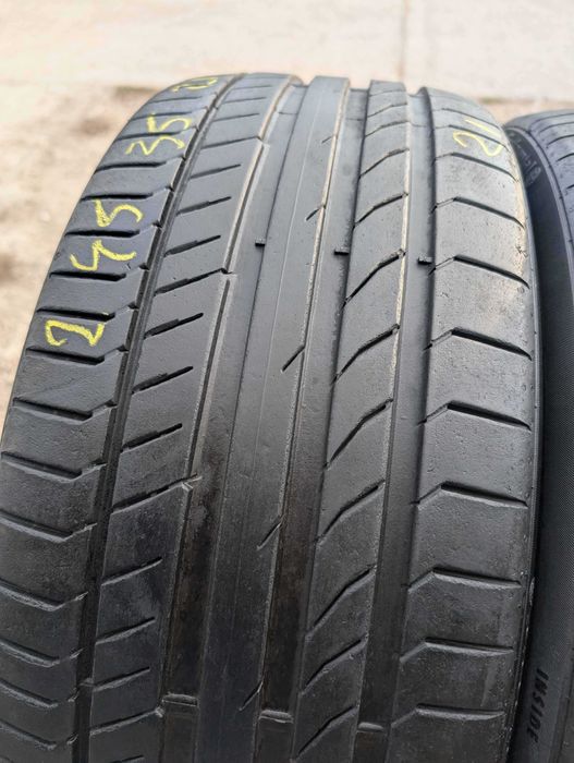 SET 4 Anvelope Vara 245/35 R21 + 265/35 R21 CONTINENTAL TESLA Original