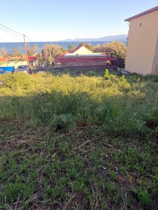 Продава парцел с прекрасна гледка море 400 м2 в Аспровалта, Гърция