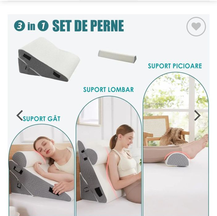 Set 3 Perne Ortopedice Reglabile 10 în 1 Linomag®,