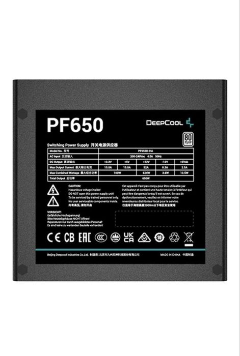 Новый блок питания DeepCool PF650