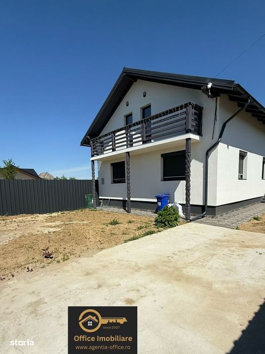Bușag casă nouă P+M finisată cu 7 ari teren