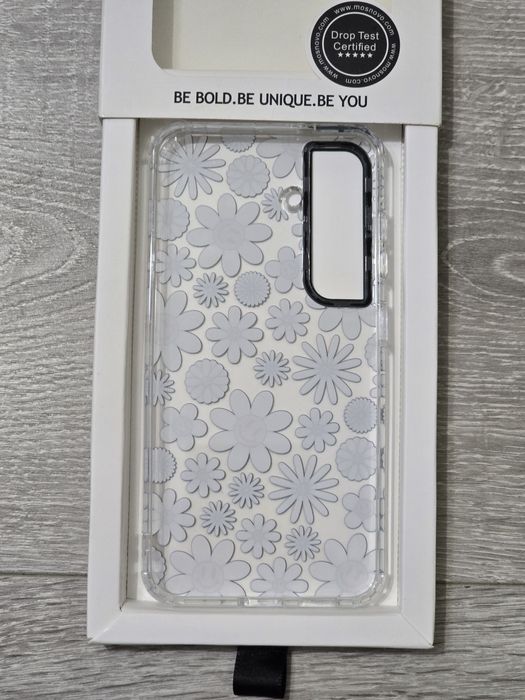 Carcasă Samsung Galaxy S25 – Transparentă, Subțire, flori de margarete