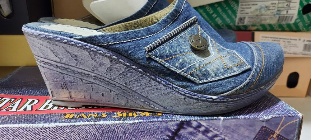 Сабо джинсовые удобные