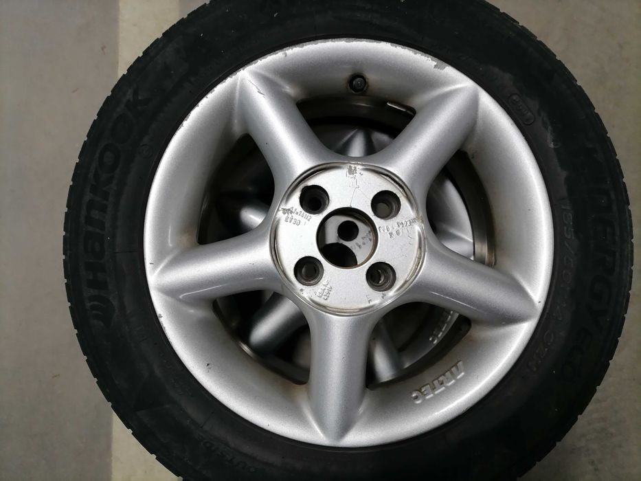 4 бр. джанти ARTEC (4х100) с летни гуми Hankook 185 60 14. VW Golf 3