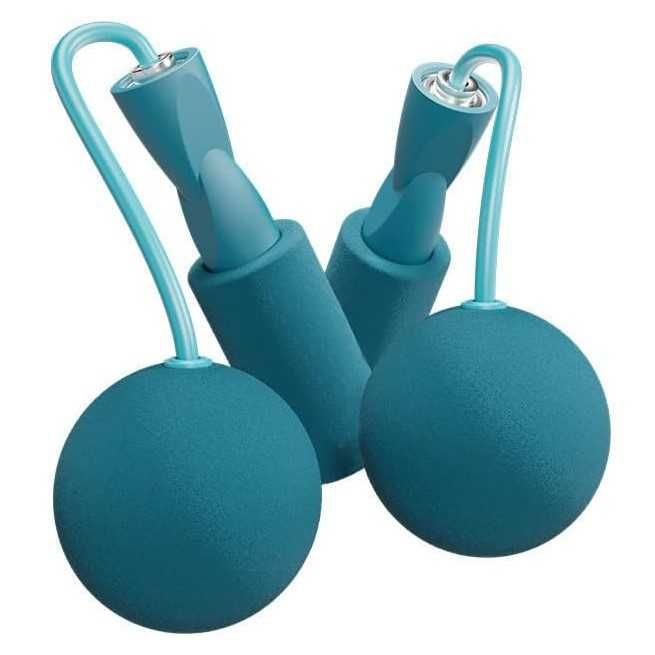 Coarda de sarit fara fir cu greutati antiderapanta usor de utilizat