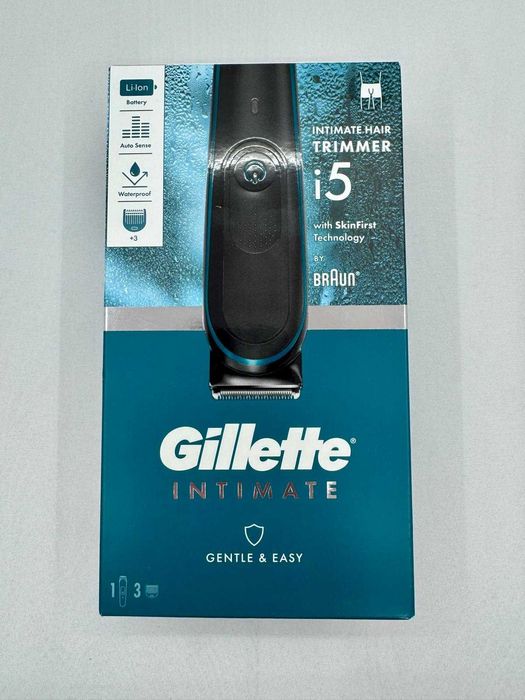 Trimmer pt zonele intime si corp pentru barbati, Gillette Intimate i5