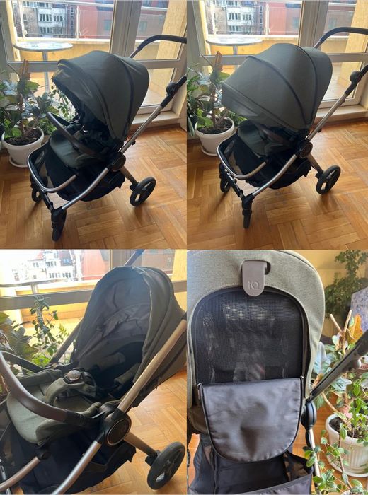 Anex IQ Premium Green 3 в 1 бебешка количка - кош, седалка и бъги