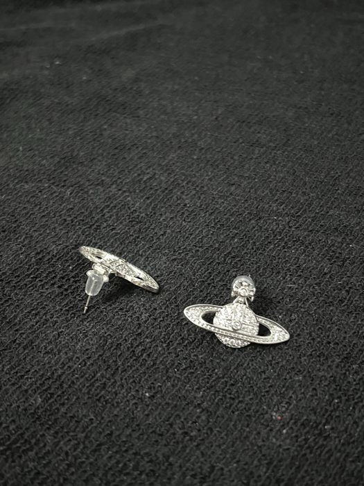 Cercei Stainless Vivienne Westwood Iced Out Saturn Noi