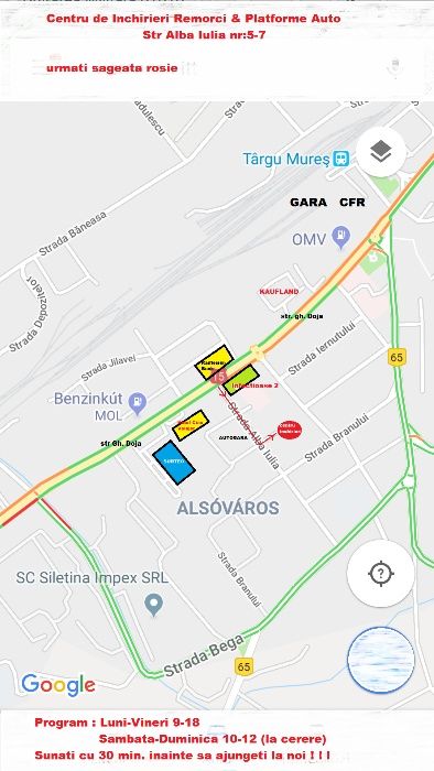 Inchirieri inchiriez remorci si Platforme transport auto remorca