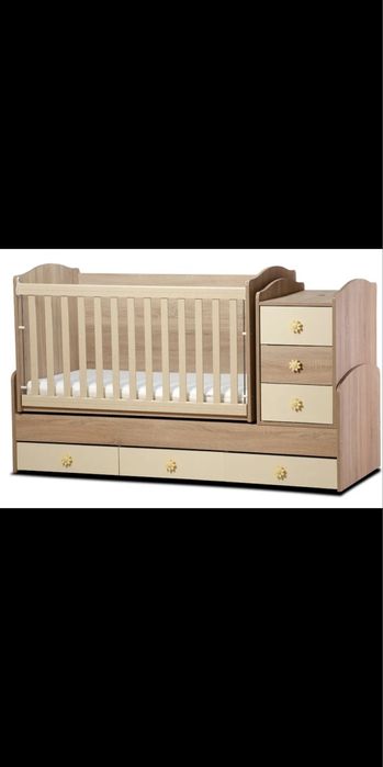 Трансформираща бебешка кошара Dizain Baby "Джунгла" 3 в 1